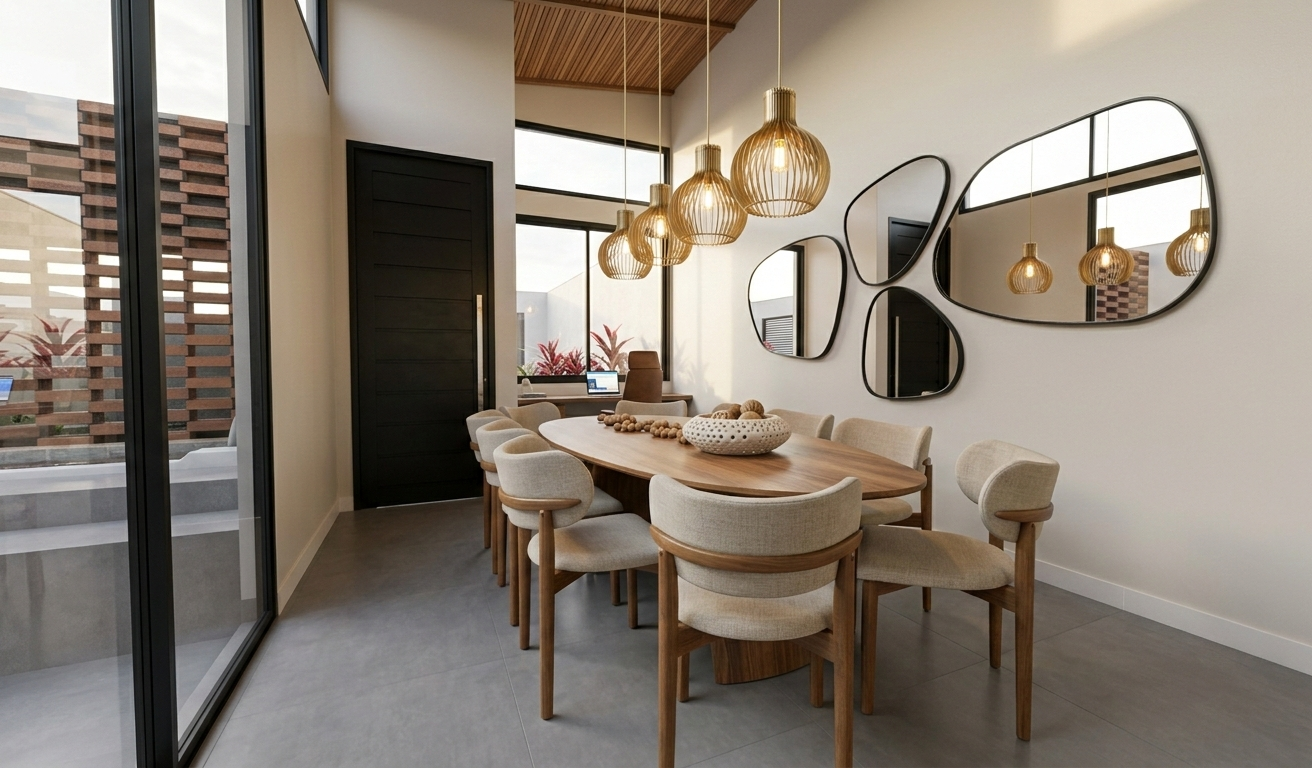 Sala de jantar residencial